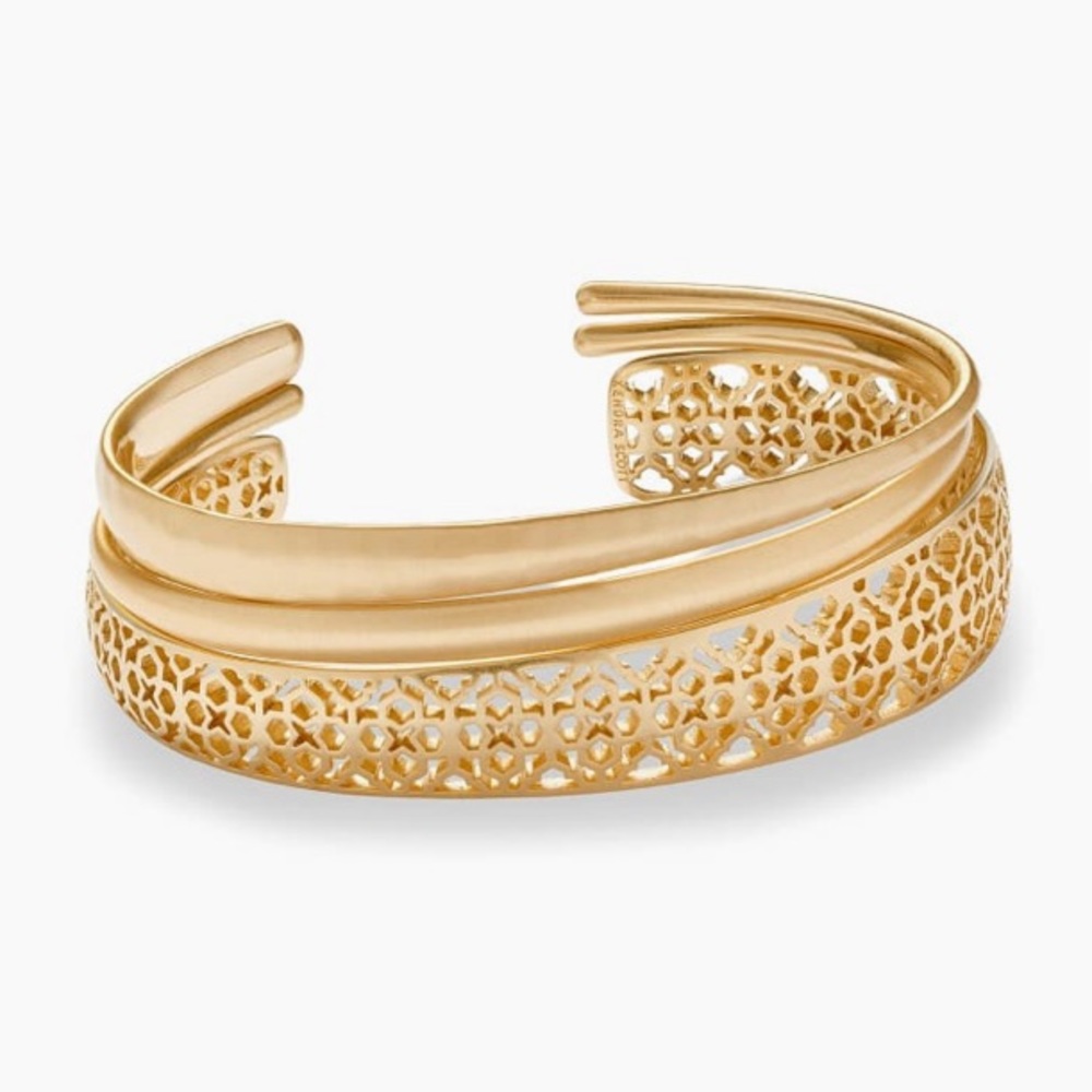 Kendra Scott Tiana Gold Pinch Bracelet Set